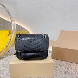 Yves Saint Laurent Black Quilted Bag